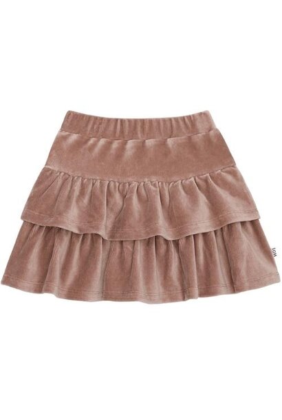 House of Jamie ruffled skirt warm taupe | rok