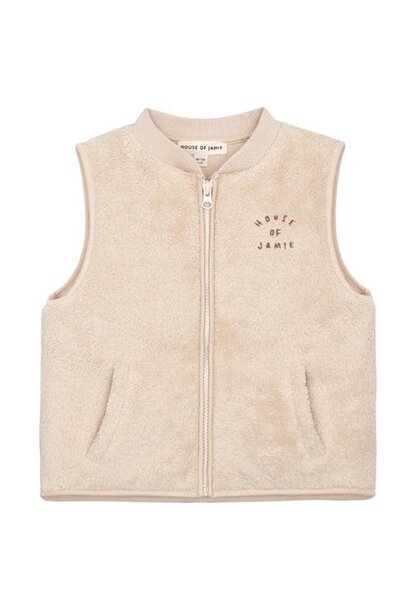 House of Jamie plush bodywarmer oatmeal | gilet