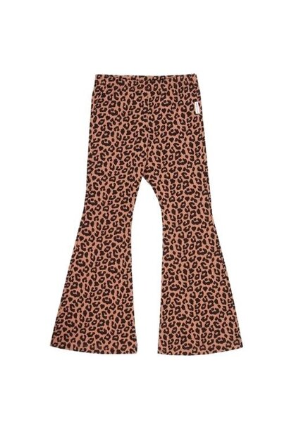 Petit Blush bowie flared pants wild leopard aop | broek