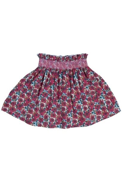 Petit Blush mini smock skirt yasmin flower aop | rok