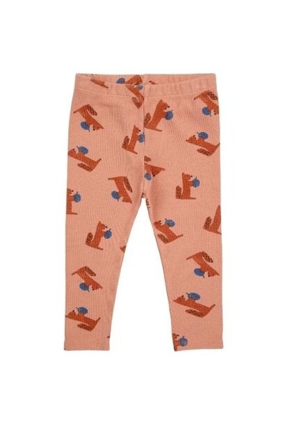 Bobo Choses baby hungry squirrel all over leggings light brown | broek