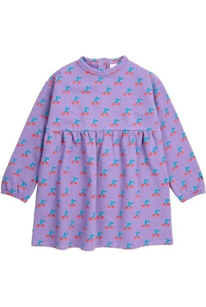 Bobo Choses baby cherry all over dress purple | jurk