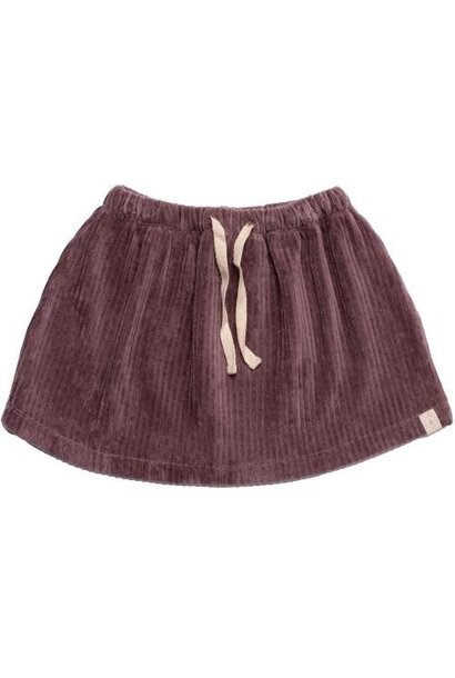 Navy Natural noa skirt mauve rib | rok