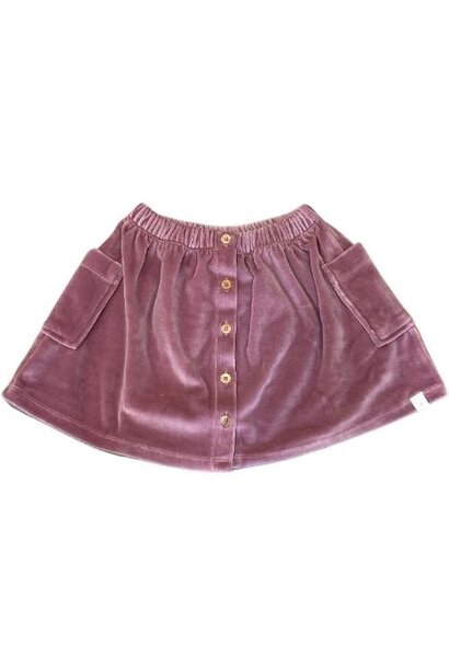 Navy Natural vieve skirt velvet mauve | rok