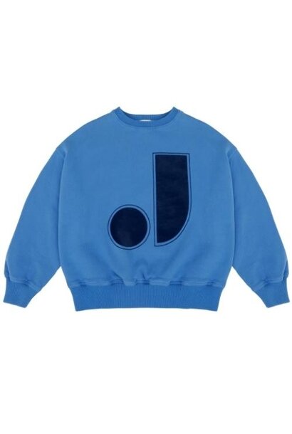 Jenest jules sweater coral blue | trui