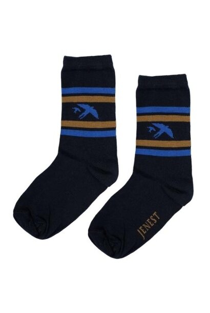 Jenest bird socks navy blue | sokken