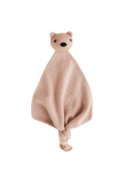 Hvid teddy tokki apricot | knuffeldoek