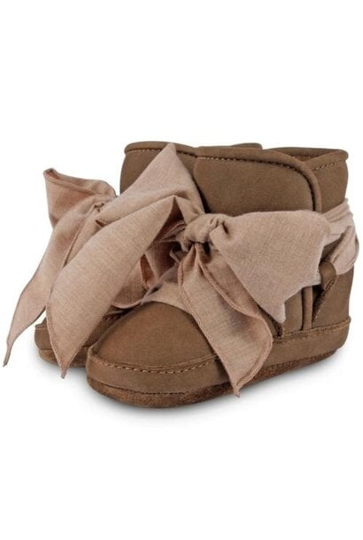 Donsje anouk booties hazelnut nubuck | baby schoenen