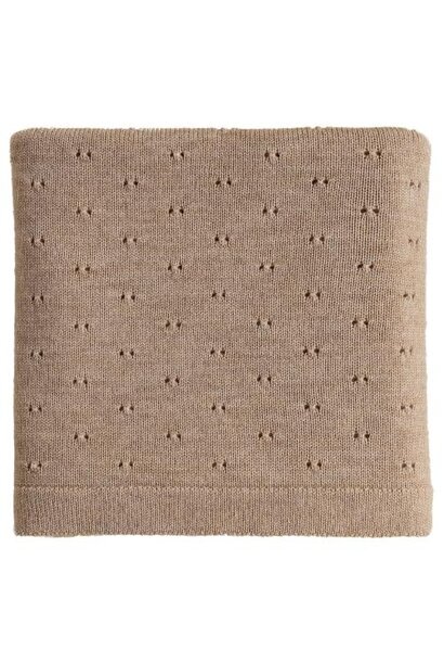 Hvid blanket Bibi sand | dekentje