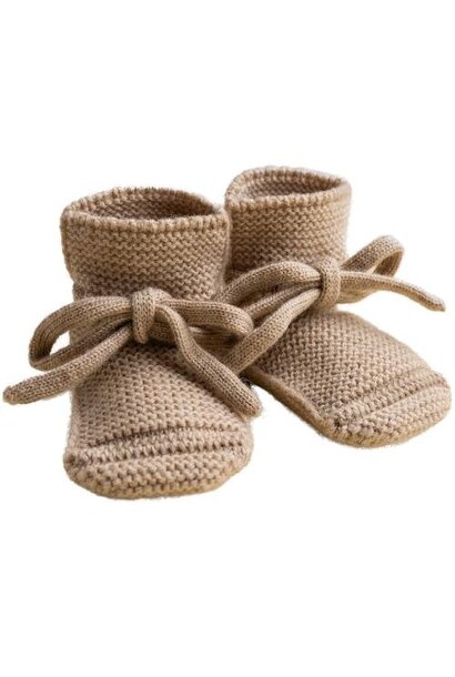 Hvid original booties sand | slofjes