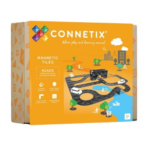 Connetix Creative Roads Pack 48 stuks | magneet speelgoed-1