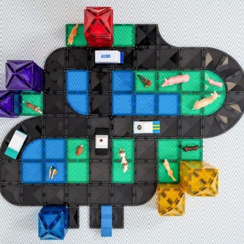 Connetix Creative Roads Pack 48 stuks | magneet speelgoed-7