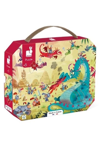 Janod legpuzzel in luxe doos - draken | puzzel