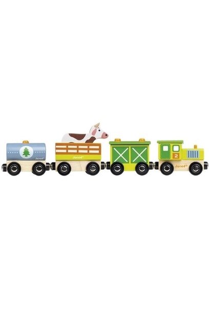 Janod story - boerderij trein | speelgoed