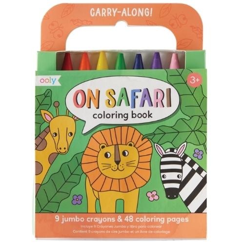 Ooly carry along coloring book - on safari | kleurboekje-1