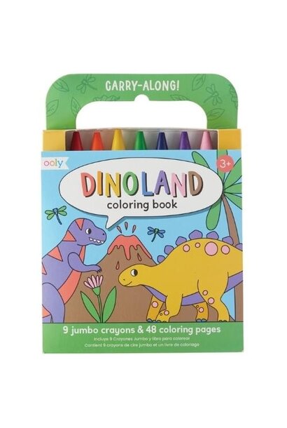 Ooly carry along coloring book - dinoland | kleurboekje