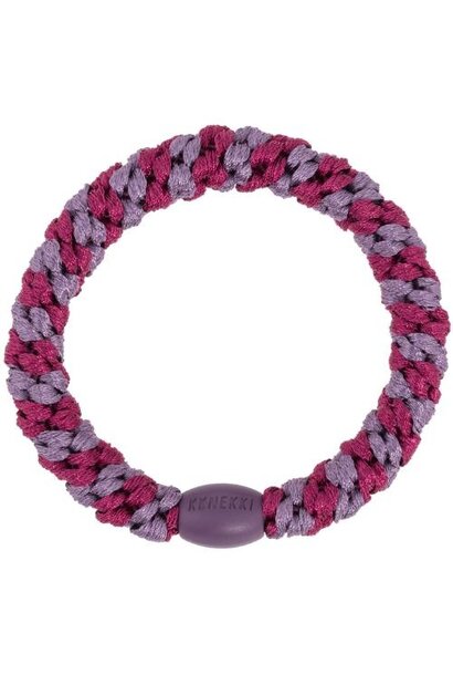 Kknekki haarelastiekje stripe mulberry mauve | hair tie