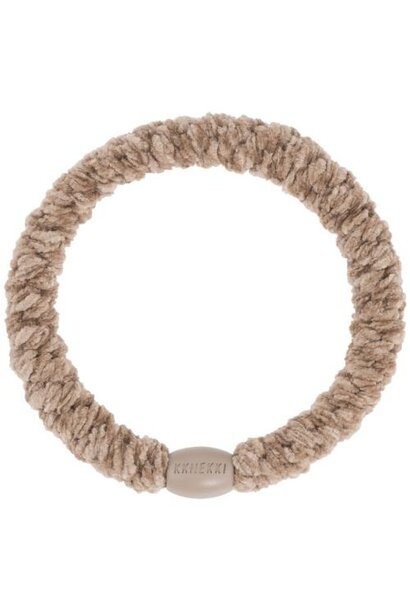 Kknekki haarelastiekje velvet new beige | hair tie
