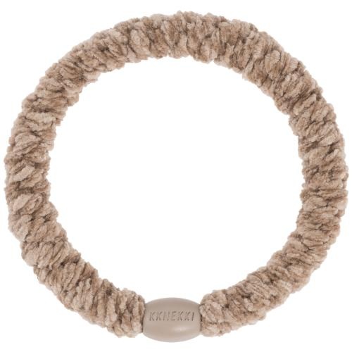 Kknekki haarelastiekje velvet new beige | hair tie-1
