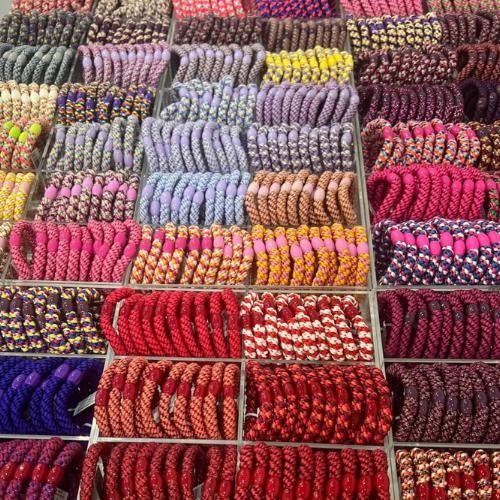 Kknekki haarelastiekje mix glitter purple navy rosegold | hair tie-2