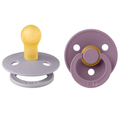 Bibs speen latex 2-pack fossil grey mauve size 2 | fopspeen-7