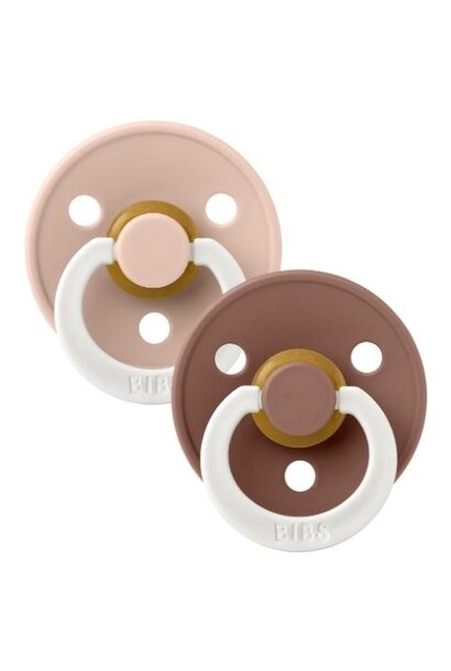 Bibs speen latex night 2-pack blush woodchuck size 2 | fopspeen
