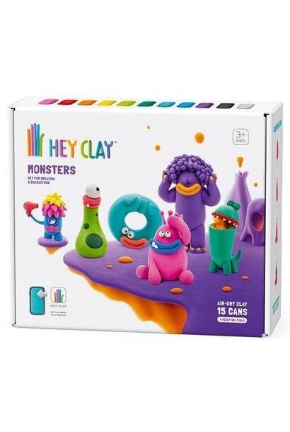 Hey Clay monsters - 15 cans | boetseerklei