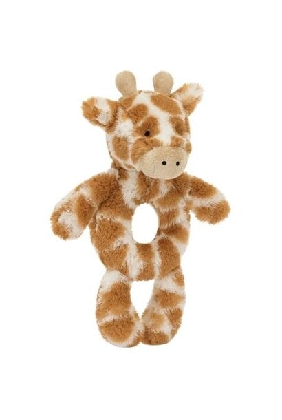 Jellycat bashful giraffe ring rattle | knuffel rammelaar