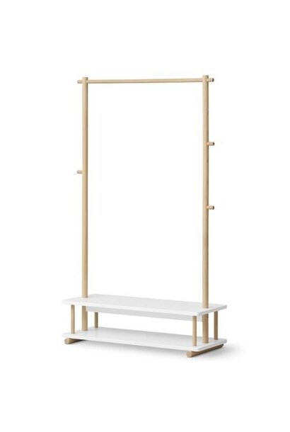 Oliver Furniture camp clothes rail white oak | kledingrek