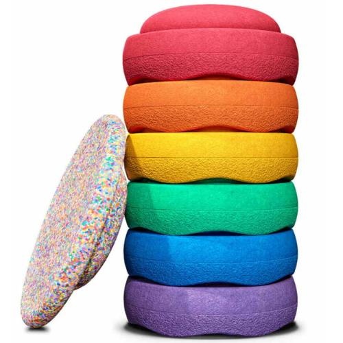 Stapelstein original super confetti rainbow classic set 6 + 1 | speelgoed-1