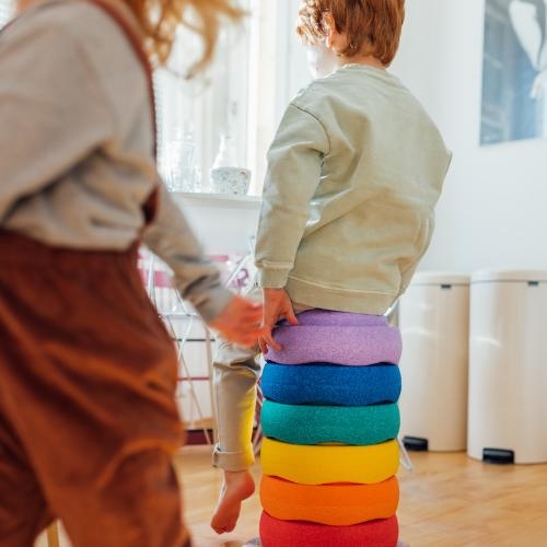 Stapelstein original super confetti rainbow classic set 6 + 1 | speelgoed-3