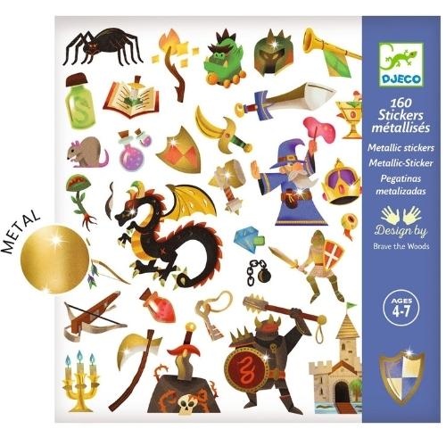 Djeco stickervel middeleeuwen - 160 stuks | stickers-3