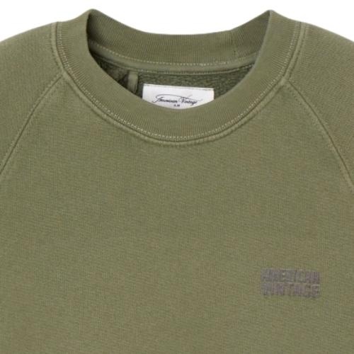 American Vintage izubird kids sweater vintage khaki | trui-2