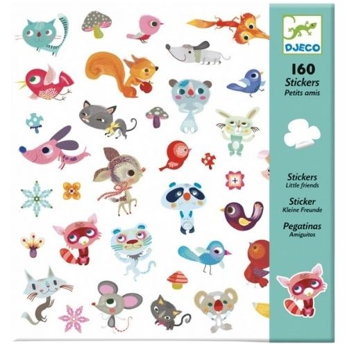 Djeco stickervel kleine dieren - 160 stuks | stickers-1