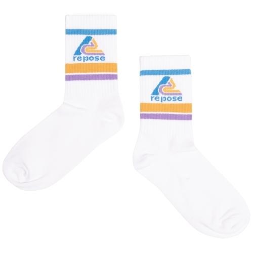 Repose ams sporty socks - white logo | sokken-1
