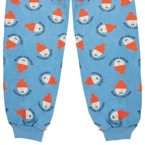Bobo Choses morning egg all over jogging pants blue | broek-6