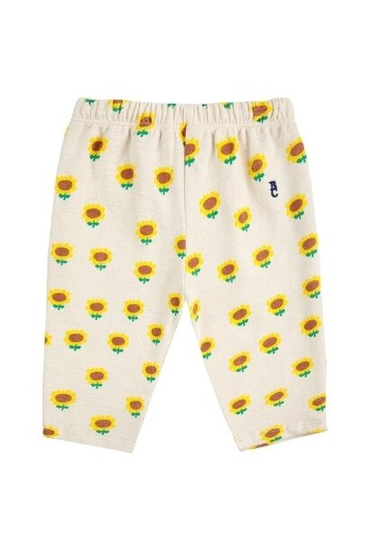 Bobo Choses baby sunflower all over jogging pants beige | broek
