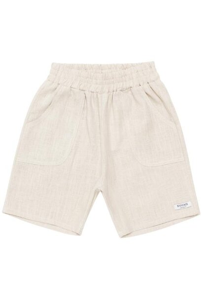 Donsje loanni linen shorts soft sand | korte broek