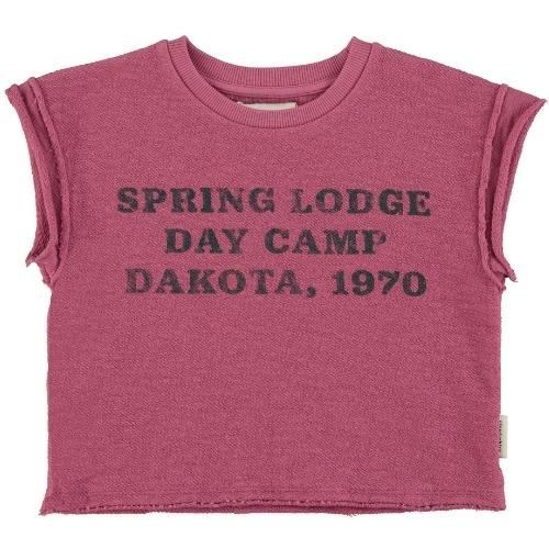 Piupiuchick t'shirt aubergine w/ "spring lodge" print | tee-1