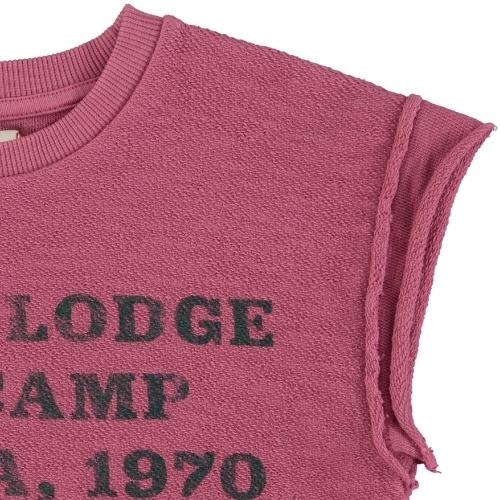 Piupiuchick t'shirt aubergine w/ "spring lodge" print | tee-5