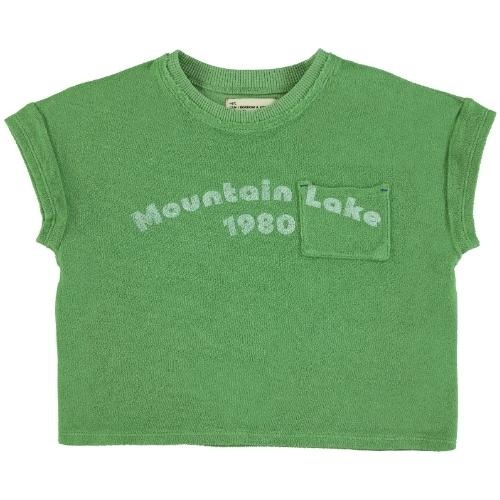 Piupiuchick t'shirt green w/ "mountain lake" print | tee-1