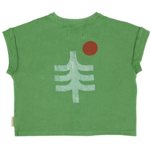 Piupiuchick t'shirt green w/ "mountain lake" print | tee-8