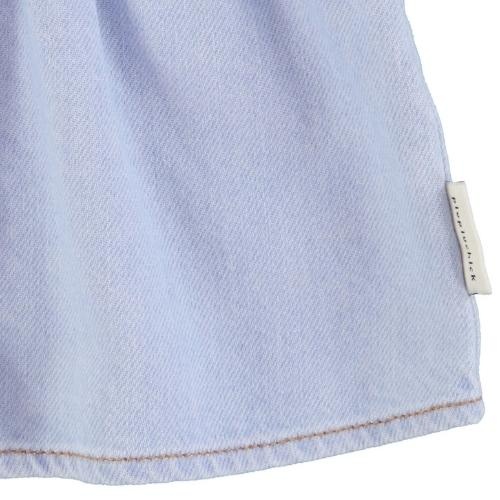 Piupiuchick baby peter pan collar shirt light blue soft denim | blouse-5