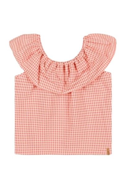 Nixnut arc top spice checkered | blouse