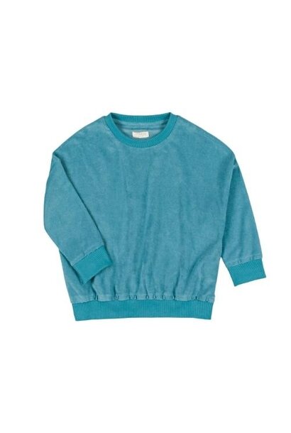 Nixnut baby loose sweater lagoon | trui