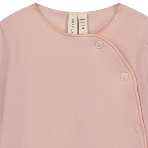 Gray Label newborn suit with snaps faded pink | romper-2