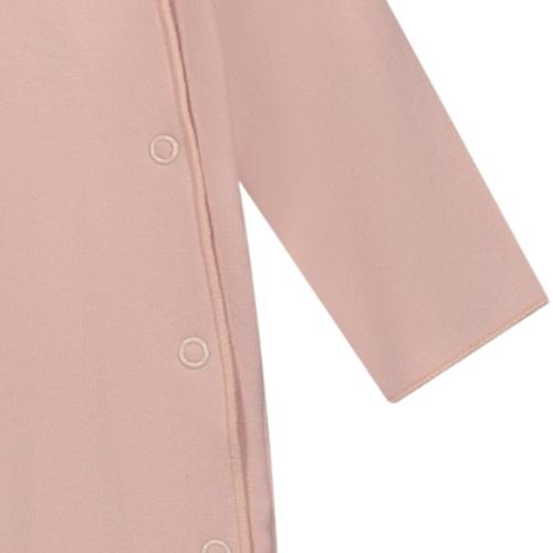 Gray Label newborn suit with snaps faded pink | romper-3