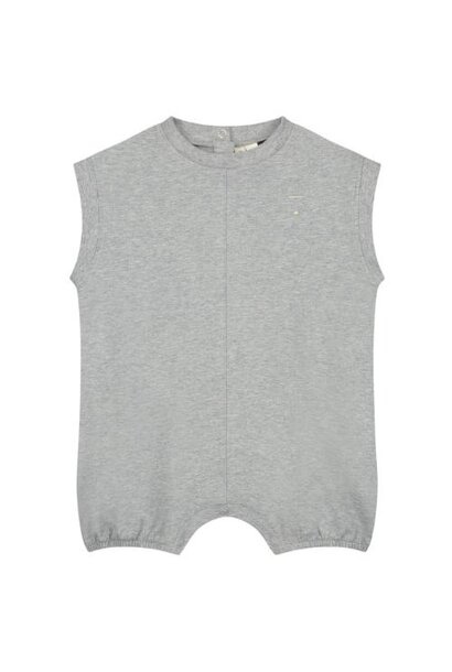 Gray Label baby pintuck suit grey melange | romper