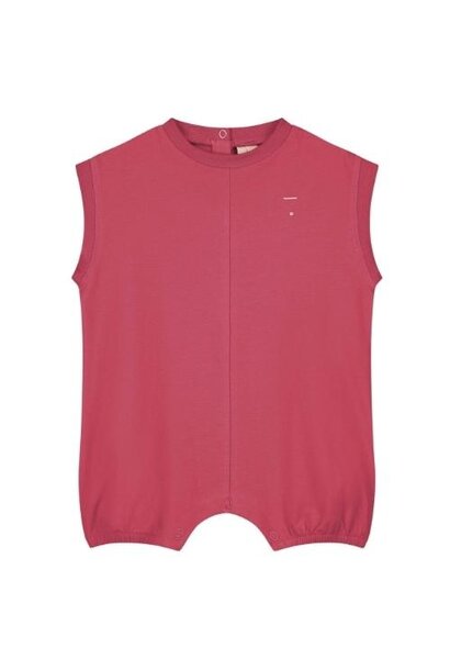 Gray Label baby pintuck suit cherry | romper
