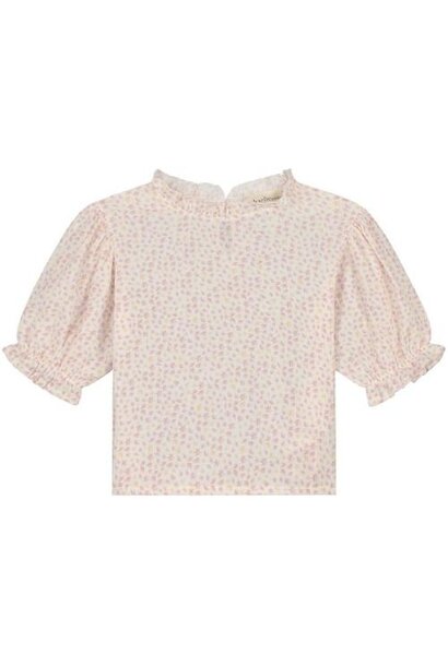 Charlie Petite isis top flower pink yellow | blouse